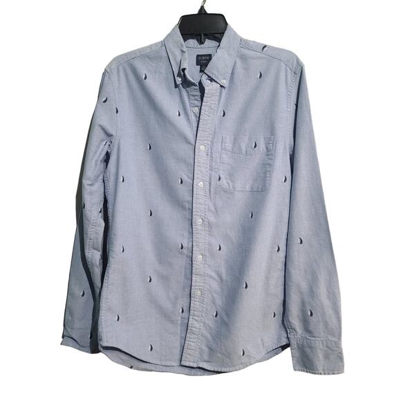 J. Crew Other - J. Crew Flex Sailboat Print Oxford Shirt